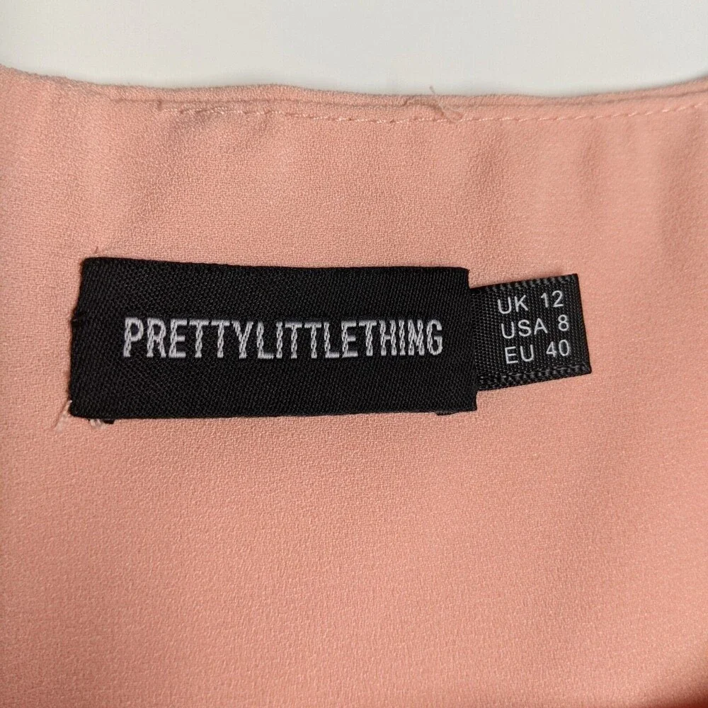 PrettyLittleThing (PLT) Skort Women Size 8 Ruffles Mini Skirt/Shorts Layers